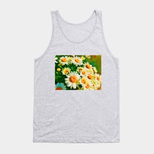 Daisies Watercolor Tank Top